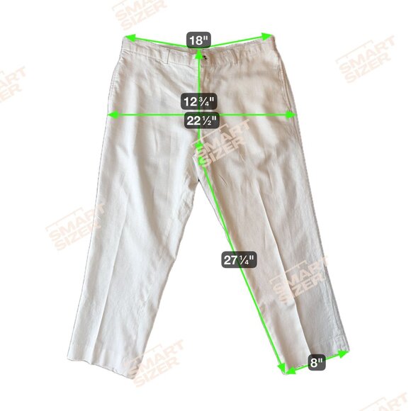 Alan Flusser Mens White Linen Blend Pants 38X30 Coastal Old Money‎ Quiet Luxury - Picture 2 of 6